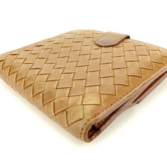 Bottega Veneta Wallet Purse Intrecciato Brown Woman Authentic Used Y4686 - Picture 6 of 6